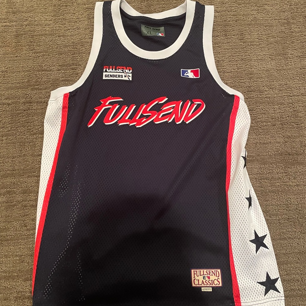 Full send Nelk boys jersey tank top XL